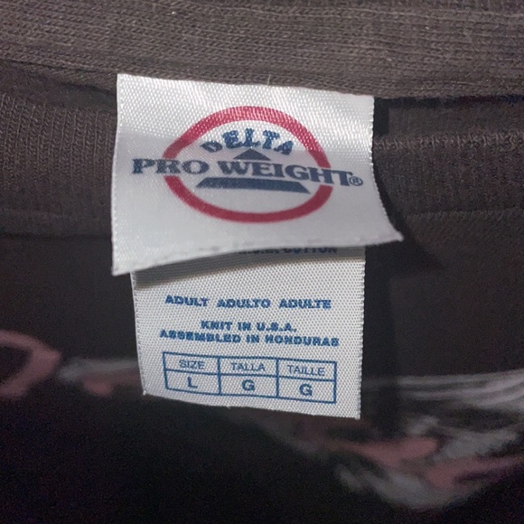 Y2K 100% Cotton Delta Pro Weights Iowa Hawkeyes Brown/Pink Graphic - Picture 3 of 5